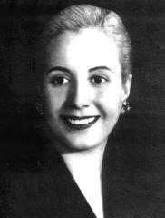 Portrait of Eva Perón smiling