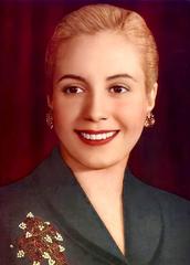 Portrait of Eva Perón elegant expression