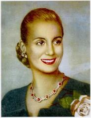 Official state portrait of Eva Peron