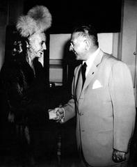 Domingo Mercante and Eva Perón posing together