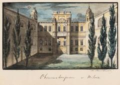 Historic observatory building of Vilnius University on Universiteto Street in Vilnius, Lithuania, 1837