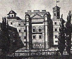 Historic observatory building on Universitetskaya Street in Vilnia in the 19th century