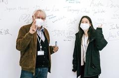 Wolf-Dieter Schneider and Taehong Ahn posing after lecture at Center for Quantum Nanoscience