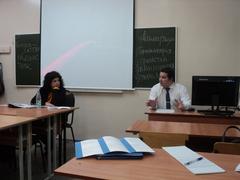 Ekaterina Elbakyan and Rais Suleymanov at the 3rd Congress of Russian Religion Researchers in Vladimir, Russia