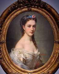 Portrait of Princess of Wagram in elegant attire