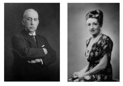 Photographic portraits of Mohamed Mahmoud Khalil and his wife Emilienne Luce from the 1920s