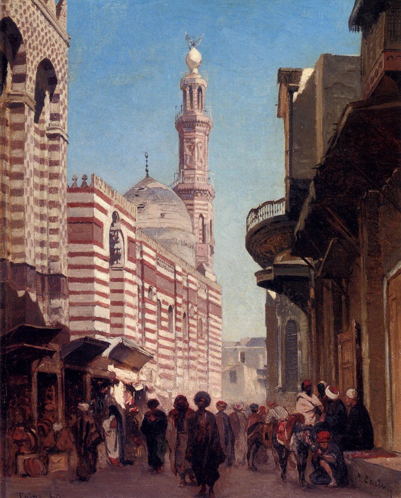 Aerial view of Cairo city with historic buildings and monuments