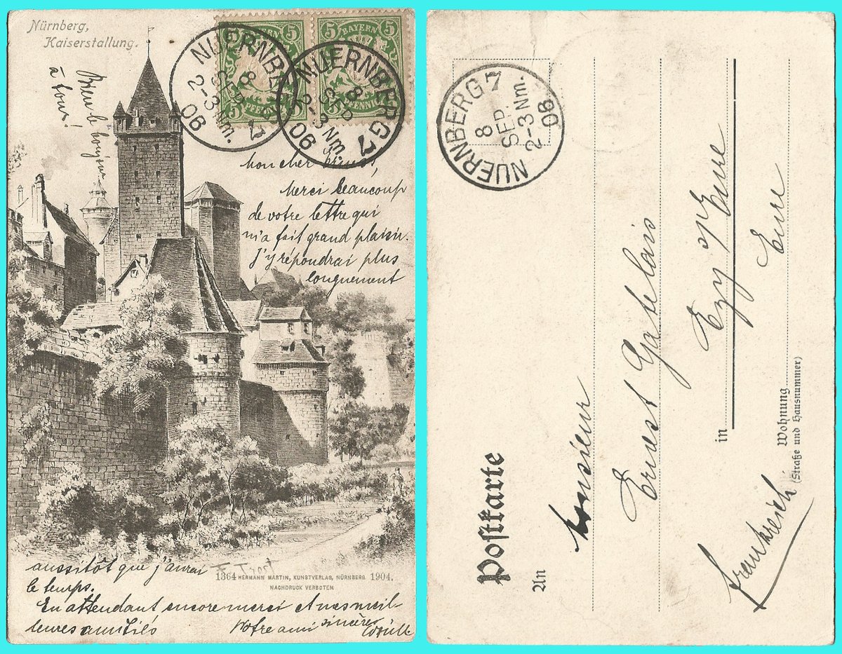 Historic image of the Kaiserstallung at Nürnberg Castle in 1906