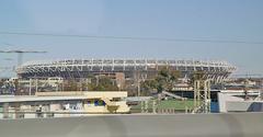 Ajinomoto Stadium in Chofu, Tokyo during a soccer match