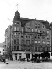 New building of Theodor Balaban at the corner of Halytska Street and Halytska Square in Lviv