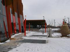 Opening day at TTC Pioneer Village Station with bus bays and new subway extension in 2017