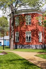 Historic buildings of Botkin Hospital in Moscow in April 2025