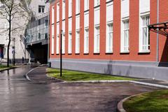 Old buildings of Botkin Hospital in Moscow in April 2025