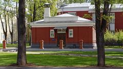 Old buildings of Botkin Hospital in Moscow in April 2025