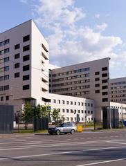 Botkin Hospital block in Moscow on June 22, 2024, modern medical facility exterior
