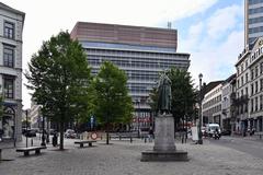 Solidaris NVSM-UNMS headquarters building at Place Saint-Jean in Brussels