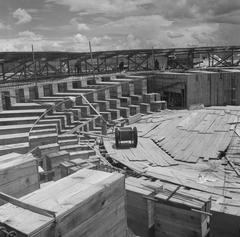 Construction of National Congress building in Brasília 1959