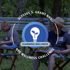 Ulysses S. Grant NHS Learning Wellness Badge featuring people painting