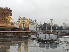 Cultural heritage object Friendship of Nations monument in Russia in November