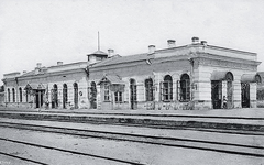 Erivan city railway station platform side in 1912