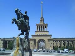 Sasuntsi David statue near train station in Yerevan