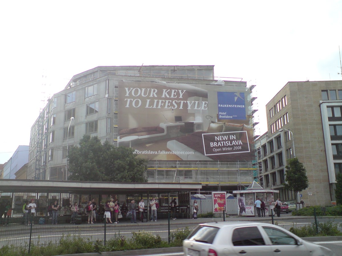 Hotel Falkensteiner in Bratislava exterior view with modern architectural design