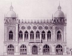 Ismailiya building facade in Baku with detailed architecture