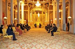 President of Timor-Leste Dr. José Ramos Horta meeting with King Norodom Sihamoni of Cambodia in the throne hall of the Royal Palace on October 20, 2022