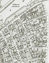1850s map of Kadashi area in Moscow showing historical landmarks and street layouts