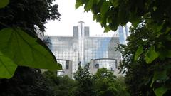Panoramic view of Brussels city center with historic buildings and rooftops