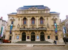 Théâtre des Célestins building in Lyon with a clear sky