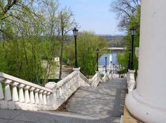 Magdeburg Law monument in Kiev, Ukraine