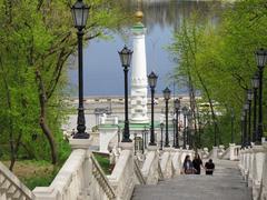 Magdeburg Law monument in Kiev Ukraine