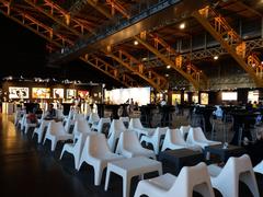 Interior view of Halle Tony Garnier featuring contemporary art displays at the 7th International Contemporary Art Salon Art3f 2019 in Lyon