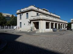 Northwest annex building of Halle Tony Garnier in Lyon 7th arrondissement