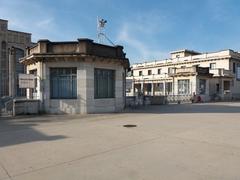 Central building of Halle Tony Garnier in Lyon, France