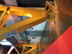 Interior base of pillar 3 at Halle Tony Garnier in Lyon