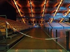 Interior view of grand tiered seating in Halle Tony Garnier, Lyon