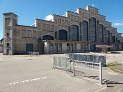 Left side façade of Halle Tony Garnier in Lyon
