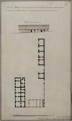 Historic view of Vilnia, Rudnickaje pradmiescie, Mariavite monastery in 1835