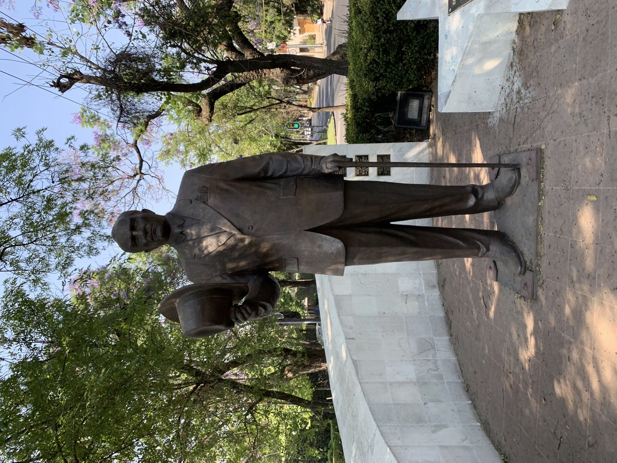 Sculptures along Avenida Paseo de la Reforma in Mexico City