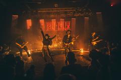 Pan Lynx performing with dancer Kateřina Stryková at Lucerna Music Bar 2024