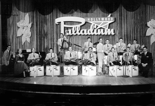Jimmy Palmer Orchestra featuring Jack Melick at the piano performing at Hollywood Palladium 1955