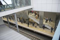Top view of Kutuzovskaya station on the Moscow Central Circle train line
