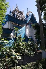 Early 20th century Kyzyl-Tan building in Almaty, Kazakhstan