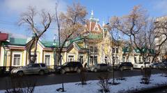 Building Kyzyl-Tan architectural facade
