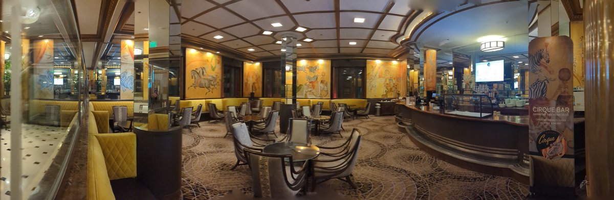 Interior of the Cirque Room at the Fairmont Hotel in San Francisco featuring Esther Bruton murals