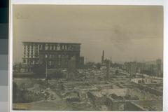 Historic Fairmont Hotel in San Francisco after 1906 earthquake and fire