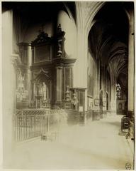 Black and white photograph of the chapel in the church of Saint-Gervais-Saint-Protais, 4th arrondissement of Paris