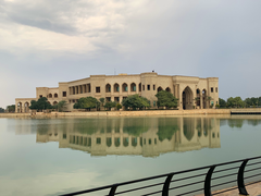 Al-Faw Palace on a rainy day in November 2023